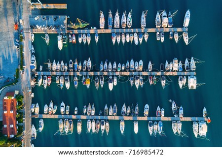 Similar – Aerial View Of Luxury Yachts And Boats In Port At The Black Sea