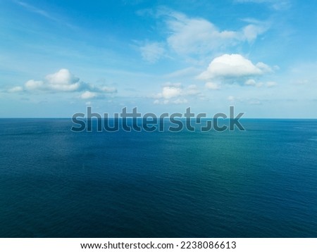 Aerial view Amazing open sea, Beautiful ocean in the morning summer season,Image by Aerial view drone shot, high angle view Top down sea background