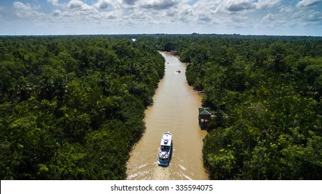 Aerial View Of Amazon River In Belem Do Para, Brazil