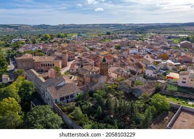 Aerial View Of Ambel, Campo De Borja, Aragon, Spain.