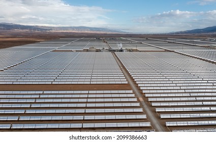 Aerial View Of The Andasol Solar Power Plant In Andalusia Spain