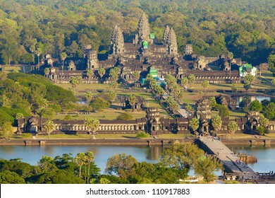 Aerial View Of Angkor Wat