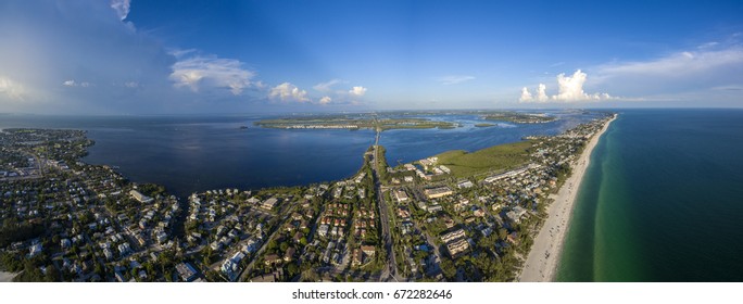 Aerial View Of Anna Maria Island, Florida.