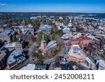 Aerial view of Annapolis, Maryland in spring 