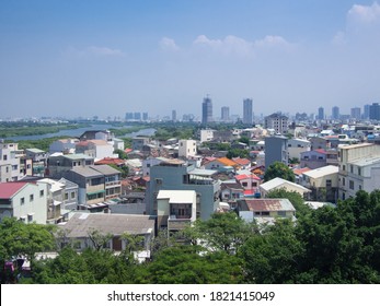 Aerial View Of The Anping District Of Tainan, Taiwan.