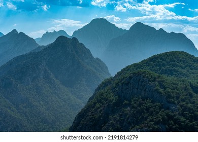 Aerial View Of Antalya Bey Mountains