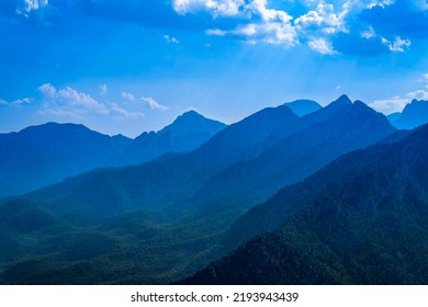 Aerial View Of Antalya Bey Mountains