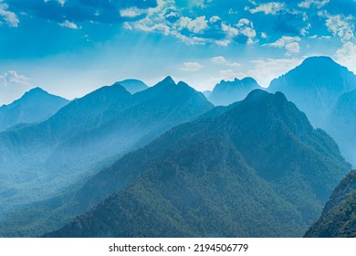 Aerial View Of Antalya Bey Mountains