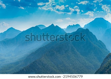 Aerial view of Antalya bey mountains