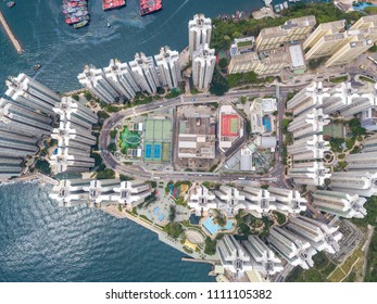 Aerial View In Ap Lei Chau, Hong Kong
