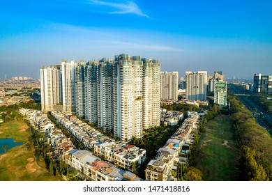 Aerial View Of Apartement Complex In Kemayoran Jakarta Indonesia