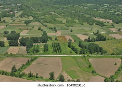 Aerial View Of Arable Land