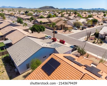 An Aerial View Of An Arizona Neighborhood