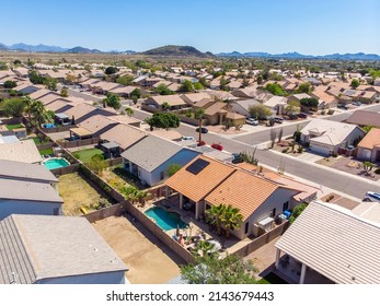 An Aerial View Of An Arizona Neighborhood