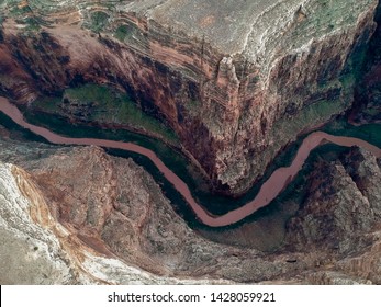 Aerial view of Arizona's Little Colorado River Gorge