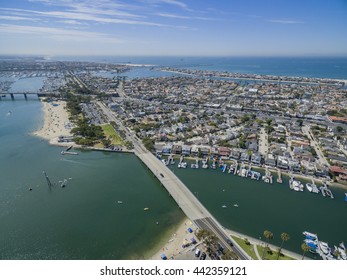 Aerial View Around Mothers Beach At Long Beach