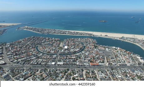 Aerial View Around Mothers Beach At Long Beach