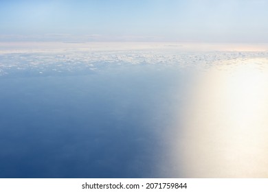 Aerial View Of Artic Sea.