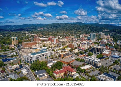 Aerial View Asheville North Carolina During Stock Photo 2138154823 ...