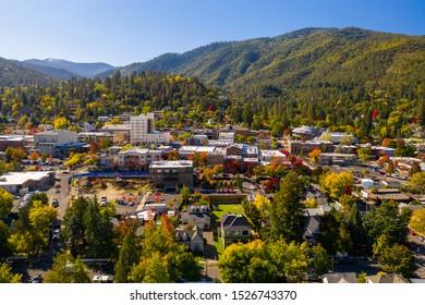 Aerial View Of Ashland, Oregon 