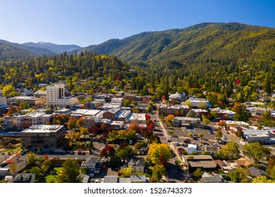 Aerial View Of Ashland, Oregon 