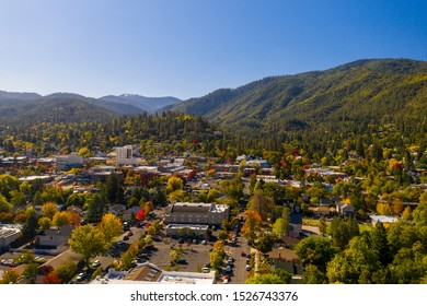 Aerial View Of Ashland, Oregon 