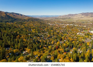 Aerial view of Ashland Oregon and the Rogue Valley in Southern Oregon - Shutterstock ID 1544801765