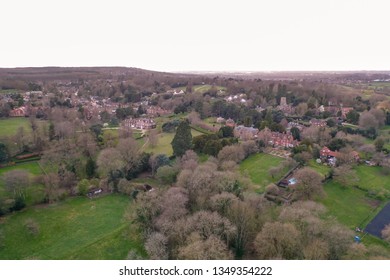 Aerial view of Aspley Guise village, Milton Keynes - Shutterstock ID 1349354222