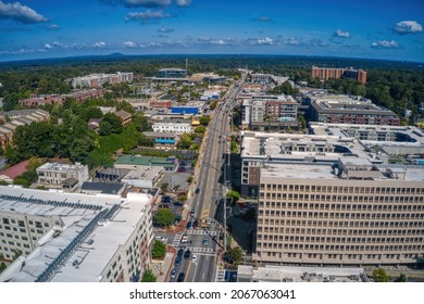 Aerial View Of The Atlanta Suburb Of Sandy Springs, Georgia