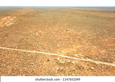 Aerial View Of Australian Desert Region