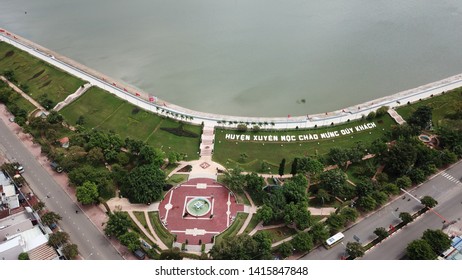 Aerial view of Ba To Town - Xuyen Moc - Ba Ria Vung Tau province - Viet Nam