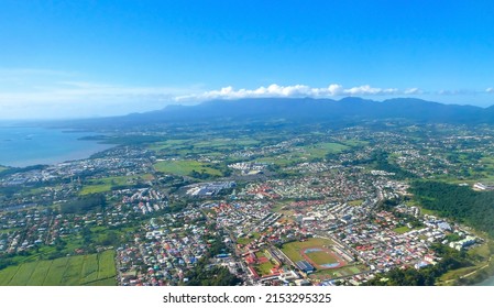 Aerial View Of Baie-Mahault In Guadeloupe, Caribbean