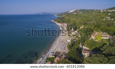 Aerial view of Balchik, Bulgaria