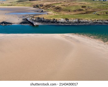 Aerial view of Ballyness Bay in County Donegal - Ireland
