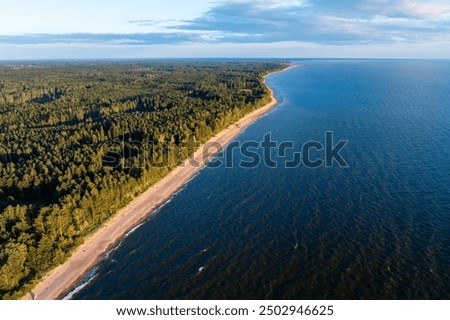 Similar – Image, Stock Photo Calm Baltic Sea in brown and gray on Rügen II