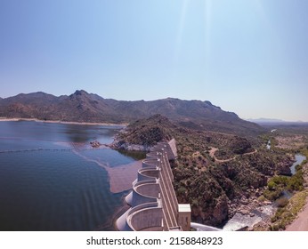 Aerial View Bartlett Dam On Verde Stock Photo 2158848923 | Shutterstock