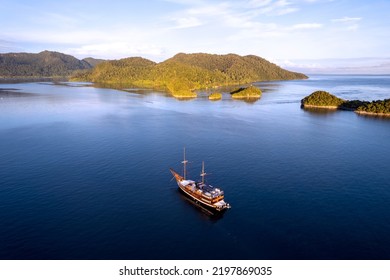 Aerial View Of Batanta Island, Raja Ampat Indonesia.