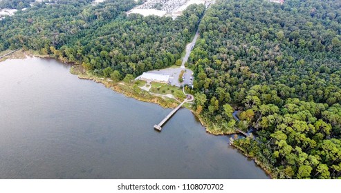 Aerial View Prettyboy Reservoir Bridge Baltimore Stock Photo 642519826 ...