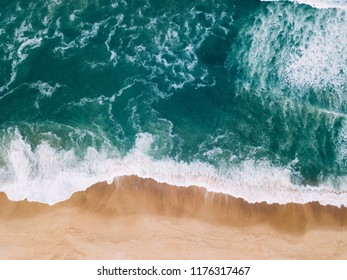 Aerial view to Beach on the Atlantic Ocean near Seignosse (France) - Powered by Shutterstock