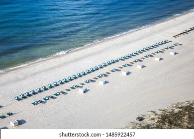 Aerial View Of Beach In Orange Beach, Alabama While On Vacation