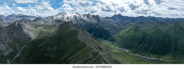 Aerial view of beautiful high altitude forest mountain landscape - Powered by Shutterstock