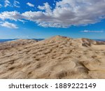 Aerial view of the beautiful Kelso Dunes at California