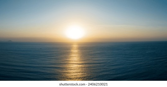 Aerial view of beautiful sea wave and sunrise sky - Powered by Shutterstock