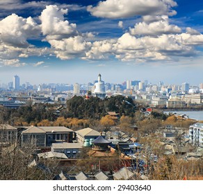 The Aerial View Of Beijing City From Top Of The Jing-Shan Hill