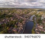 Aerial view of Bewdley, UK.