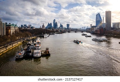 The Aerial View Of Big Ben In London, UK