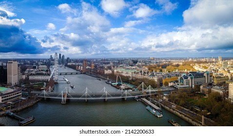 The Aerial View Of Big Ben In London, UK