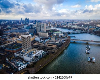 The Aerial View Of Big Ben In London, UK