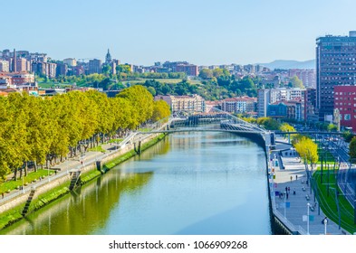 Aerial View Of Bilbao, Spain