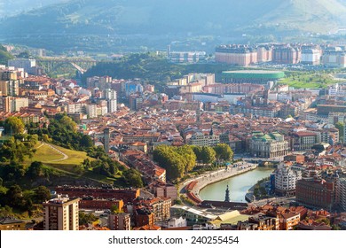 Aerial View Of Bilbao, Spain